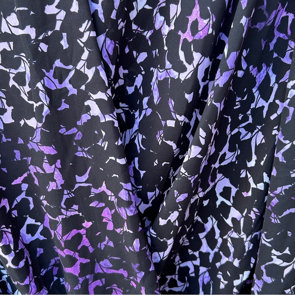 INC Purple Print Surplice Top XXL - Picture 3 of 6